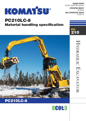 Rupsgraafmachines Komatsu PC210LC-8