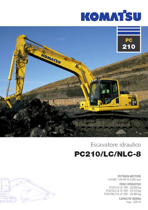 Rupsgraafmachines Komatsu PC210LC-8