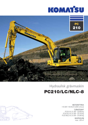 Rupsgraafmachines Komatsu PC210LC-8SLF