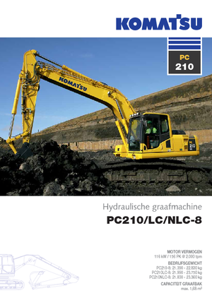 Rupsgraafmachines Komatsu PC210LC-8SLF