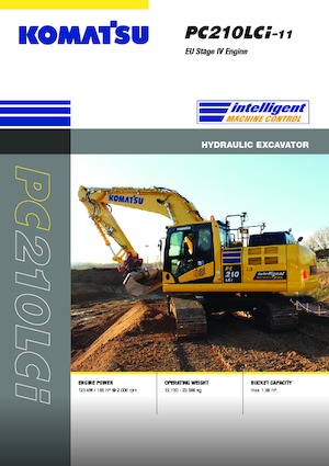 Rupsgraafmachines Komatsu PC210LCi-11E0