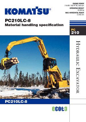 Rupsgraafmachines Komatsu PC210MH-8