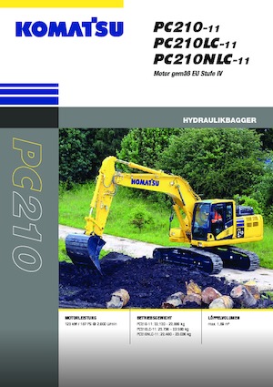 Rupsgraafmachines Komatsu PC210NLC-11E0
