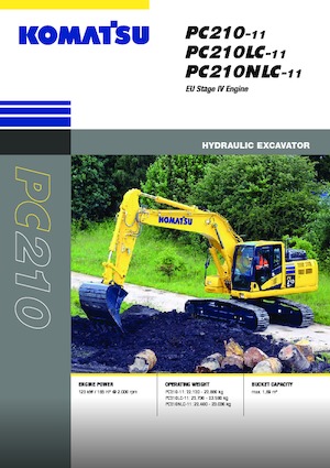 Rupsgraafmachines Komatsu PC210NLC-11E0