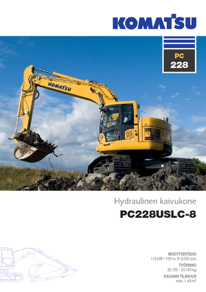 Rupsgraafmachines Komatsu PC228US-LC-8