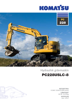 Rupsgraafmachines Komatsu PC228US-LC-8