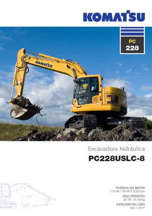 Rupsgraafmachines Komatsu PC228US-LC-8