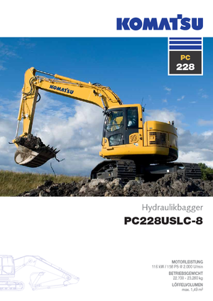 Rupsgraafmachines Komatsu PC228US-LC-8