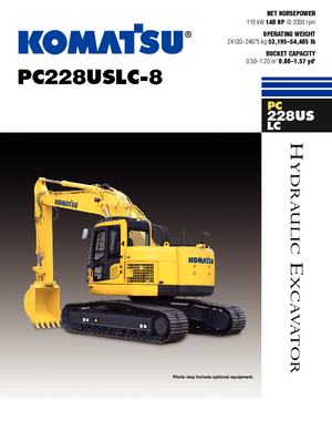 Rupsgraafmachines Komatsu PC228US-LC-8