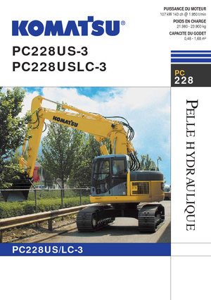 Rupsgraafmachines Komatsu PC228US-LC-3