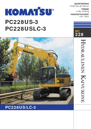 Rupsgraafmachines Komatsu PC228US-LC-3