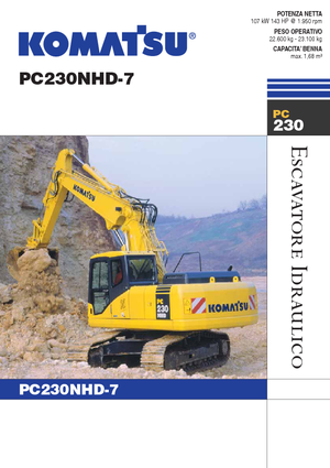 Rupsgraafmachines Komatsu PC230NHD-7