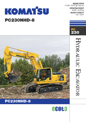 Rupsgraafmachines Komatsu PC230NHD-8