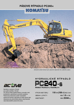 Rupsgraafmachines Komatsu PC240LC-6 active Plus