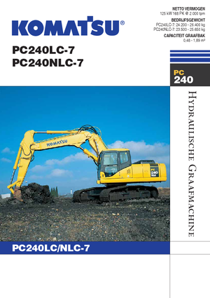Rupsgraafmachines Komatsu PC240LC-7