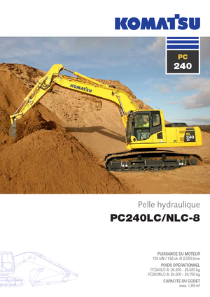 Rupsgraafmachines Komatsu PC240LC-8