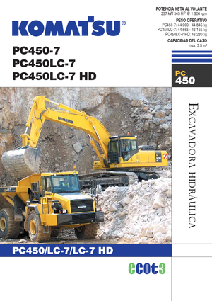Rupsgraafmachines Komatsu PC450LC-7