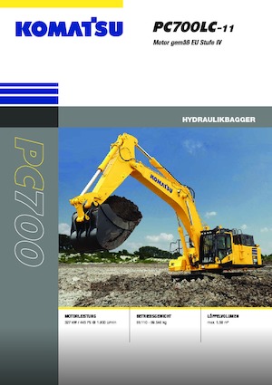 Rupsgraafmachines Komatsu PC700LC-11E0