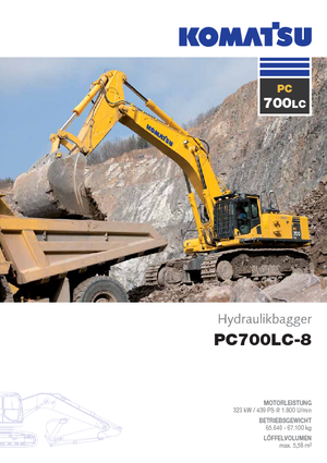 Rupsgraafmachines Komatsu PC700LC-8