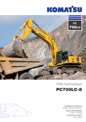 Rupsgraafmachines Komatsu PC700LC-8