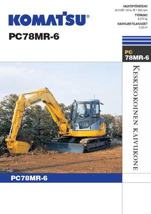 Rupsgraafmachines Komatsu PC78MR-6