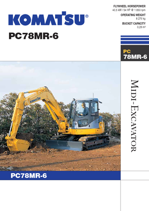 Rupsgraafmachines Komatsu PC78MR-6