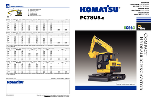 Rupsgraafmachines Komatsu PC78US-8