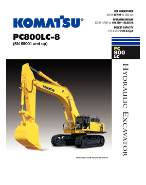 Rupsgraafmachines Komatsu PC800-8 E0