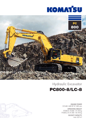 Rupsgraafmachines Komatsu PC800LC-8 E0