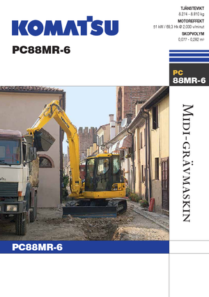 Rupsgraafmachines Komatsu PC88MR-6