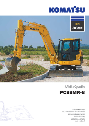 Rupsgraafmachines Komatsu PC88MR-8