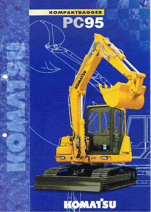 Rupsgraafmachines Komatsu PC95 -1