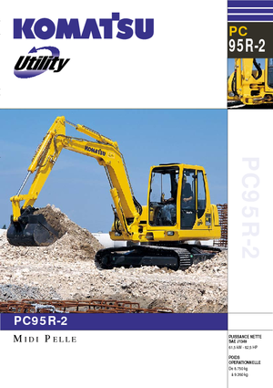 Rupsgraafmachines Komatsu PC95R-2