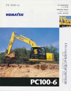 Rupsgraafmachines Komatsu PC100-6