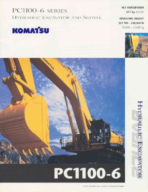 Rupsgraafmachines Komatsu PC1100-6