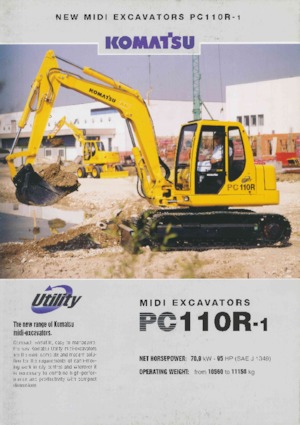 Rupsgraafmachines Komatsu PC110R-1