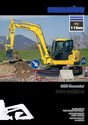 Rupsgraafmachines Komatsu PC118MR-8