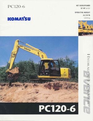 Rupsgraafmachines Komatsu PC120-6