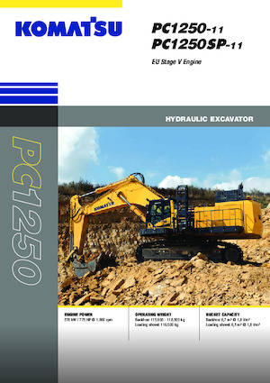 Rupsgraafmachines Komatsu PC1250-11E0