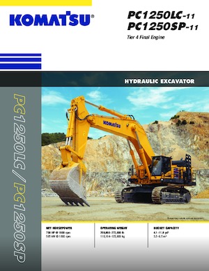 Rupsgraafmachines Komatsu PC1250LC-11