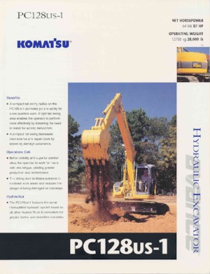 Rupsgraafmachines Komatsu PC128US-1