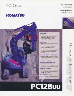Rupsgraafmachines Komatsu PC128UU