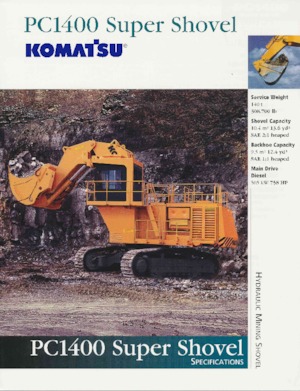 Rupsgraafmachines Komatsu PC8000