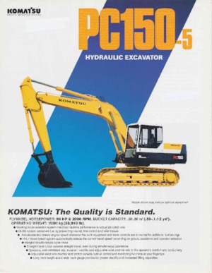 Rupsgraafmachines Komatsu PC150-5