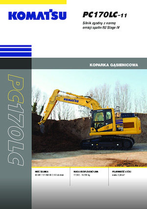 Rupsgraafmachines Komatsu PC170LC-11