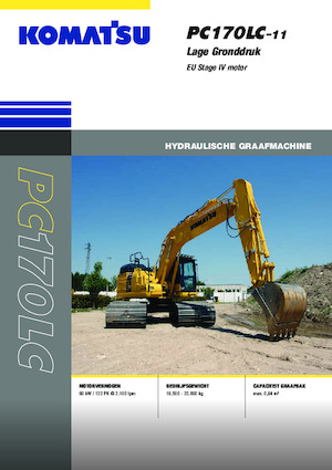 Rupsgraafmachines Komatsu PC170LC-11 LGP
