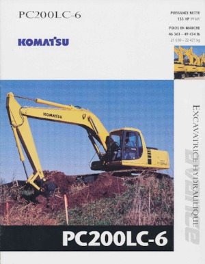 Rupsgraafmachines Komatsu PC200-6