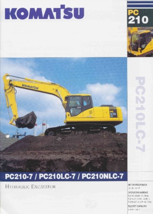 Rupsgraafmachines Komatsu PC210NLC-7