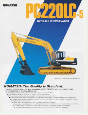 Rupsgraafmachines Komatsu PC220-5