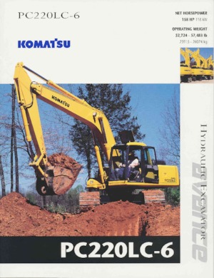 Rupsgraafmachines Komatsu PC220LC-6